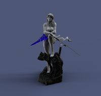 H029 - Comic Character Design, The Pshylocke with power Statue design, 3D STL model design printable download files
