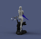 H029 - Comic Character Design, The Pshylocke with power Statue design, 3D STL model design printable download files