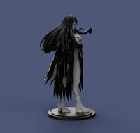 H027 - NSFW Female Character, The Long Hair Lohen statue Design, STL 3D model printable download files