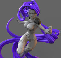 H035 - NSFW Comic Character design, The Sexy Star Fire statue with NSFW body, STL 3D model design printable Files