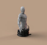 H049 - Comic character design bust, The Spideymen Bust Statue art design, STL 3D model design printable download files