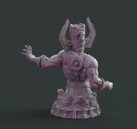 H052 - Comic Character design, The Marwel Calactus bust statue design, STL 3D model design print download files