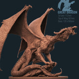 H003 - Legendary Character design, The Mighty Great Dragon Statue, 3D STL model design print download files