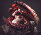 A213 - NSFW games character design, The dragon scale girl, STL 3D model design print download file