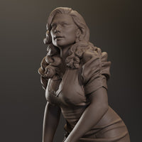 E710 - Comic character design, The Peggi statue, STL 3D model design print download files