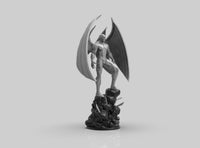 A285 - Comics Character design, The 4 Wings Angel hero, STL 3D model design print download design files