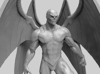 A285 - Comics Character design, The 4 Wings Angel hero, STL 3D model design print download design files