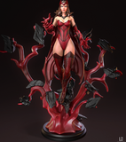 H033 - Comic Character Design, The Marwel Super Heroes The Scarlot Witch , STL 3D model design printable download files