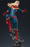 H031 - Comic Character Female Design, The Marwel Captain Marvel statue, STL 3D model printable download files