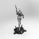 E474 - Female character design, The Cyber Halo Spartan unit, STL 3D model design print download files
