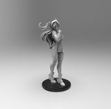 E477 - Games character design, The Keyile girl with original and bikini version, STL 3D model design print download file