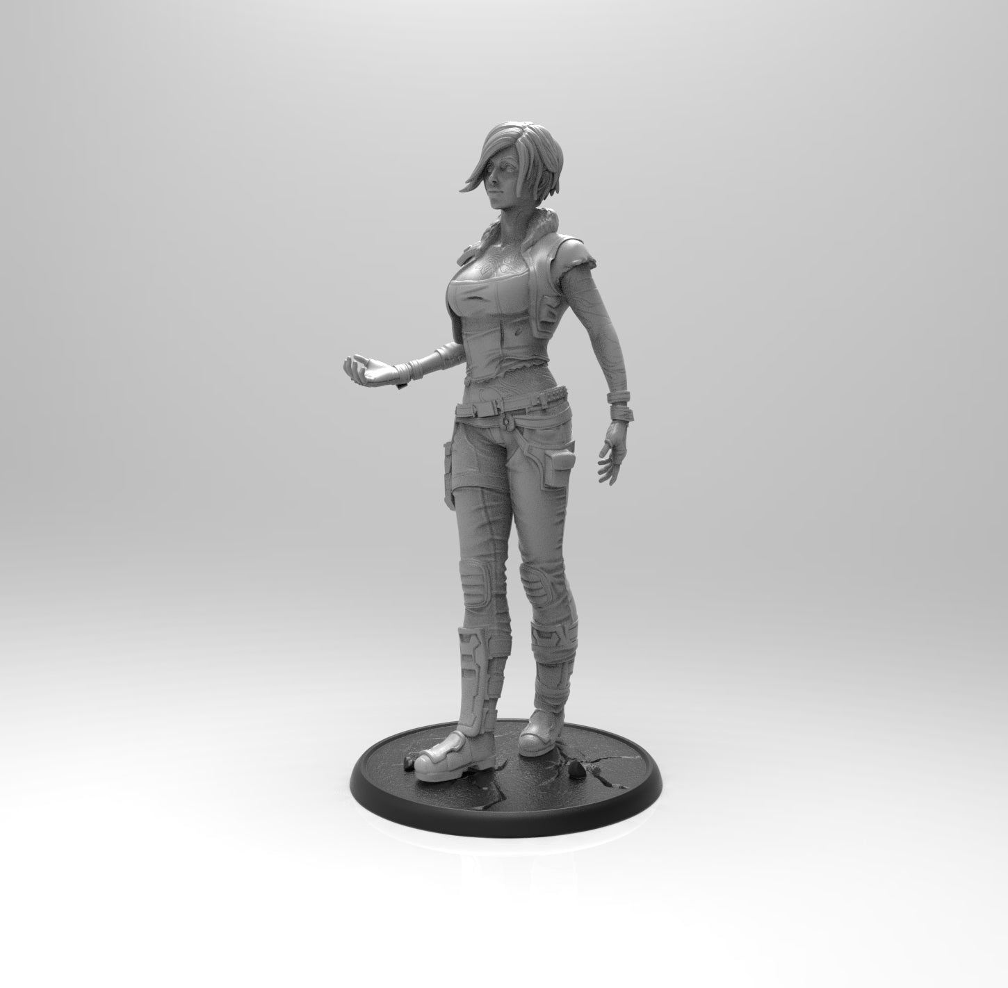 E479 - Games character design, The Lilith girl statue, STL 3D model de ...