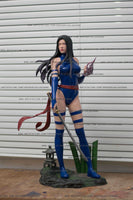 F524 - Hot Comics Character heroes  , Psylocke design statue with two poses , STL 3D model print download files