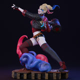 E414 - Comic character design , The Double pony tail harlie with hammer, STL 3D model design print download files