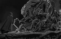B054 - Alien Queen vs Darth Vader Epic War Statue, STL 3D Model design print