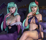 B001 - Games character design, Dark Stalkers Morrigan , STL 3D Model design Print download digital files