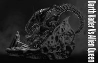 B054 - Alien Queen vs Darth Vader Epic War Statue, STL 3D Model design print