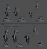 B016 - Character Design , Mind Flyer , STL 3D model design print