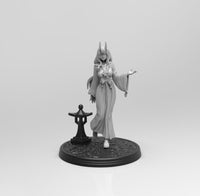 E530 - Anime character design,  A girl who have two porcelain horns, STL 3D model design print download files