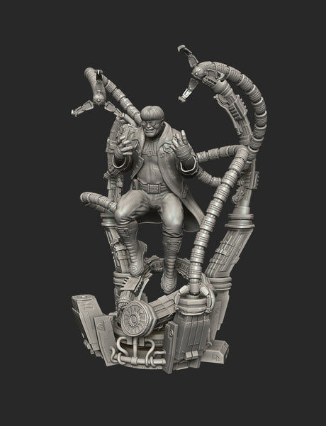 E327 - Comic Character design, The Octopus games statue, STL 3D model design print download files