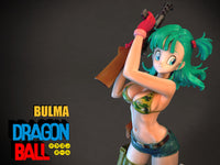 C004 - Comic character design, the cute Bullma statue design,  STL 3D Model printable download file