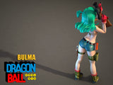 C004 - Comic character design, the cute Bullma statue design,  STL 3D Model printable download file