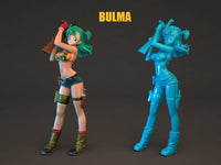 C004 - Comic character design, the cute Bullma statue design,  STL 3D Model printable download file
