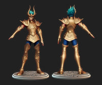 B037 - Saint Seiya Gold Capricorn Shura , 3D STL model design print download files