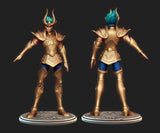 B037 - Saint Seiya Gold Capricorn Shura , 3D STL model design print download files