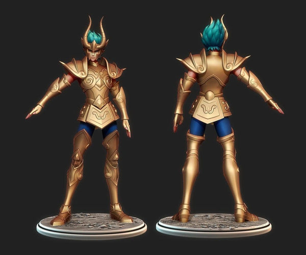B037 - Saint Seiya Gold Capricorn Shura , 3D STL model design print download files