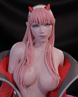 H023 - Anime Character design, The Zero Two Girl, Franxxx, 3D STL Model print design download files