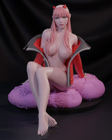 H023 - Anime Character design, The Zero Two Girl, Franxxx, 3D STL Model print design download files
