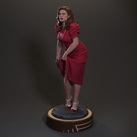 E710 - Comic character design, The Peggi statue, STL 3D model design print download files