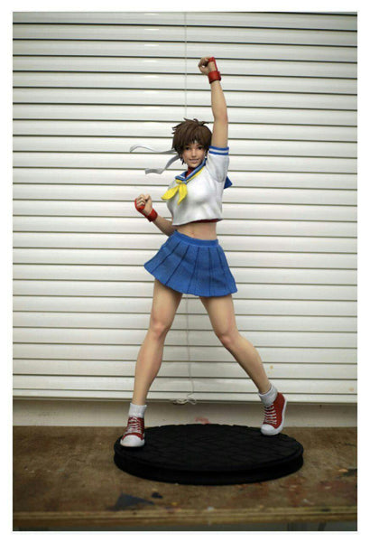 F540 - Games Character statue design , Sakura STL 3D model design print download files