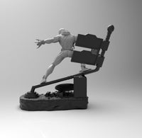 A490 - Comic character design, The Spider Jacket on rooftop, STL 3D model design print download files