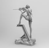 A132 - Resident Evil Ada Wong character, 2x dress design / 1 x NSFW , STL 3D model design download print files