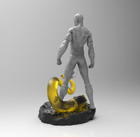 A245 - Comic character design, The Siniestro Lantern gold, STL 3D model design print download files