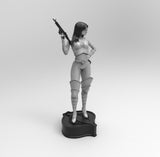 E565 - Comic character design, GE JOE vip3r girl character design, STL 3D model design print download files