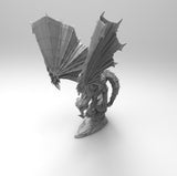 A138 - Mythical Animal dragon , Crystal dragon, STL 3D model design print download files