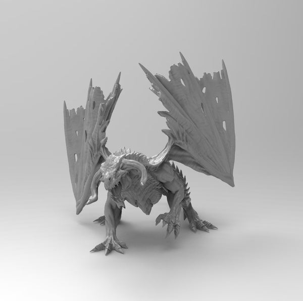 A141 - Mythical animal , The Drake dragon, STL 3D design model print download file
