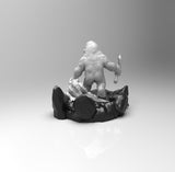 E520 - Legendary character design, The Godzella and The Kong statue, STL 3D model design print download files