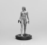 A508 - NSFW character design, The widow hot body with 2 guns, STL 3D model design print download files