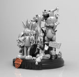 A507 - Cartoon character design, The L00ney Tunes family , STL 3D model design print download files