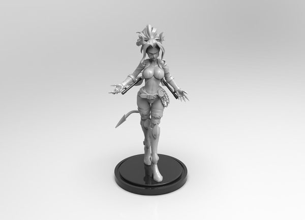 A232 - Character design statue, Helltaker Girl, STL 3D model design print download file
