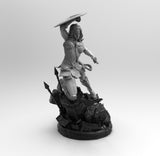 A532 - Comic character statue, The hot and sexy WW with shield and sword, STl 3D model design print download files