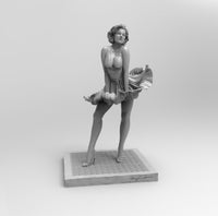 F505 - Popular character design statue, Marilyn Monroe, STL 3D model design download print files