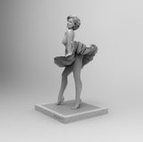 F505 - Popular character design statue, Marilyn Monroe, STL 3D model design download print files