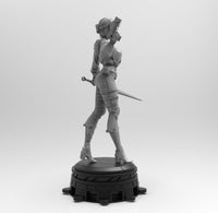 A510 - Games character fanarts, The cyber world 2077 female character, STL 3D model design print download files