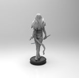 E255 - Comic character design, The Psi Lock Hot girl with blade, STL 3D model design print download files
