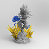 D038 - Anime character design, The long hair Goku Super Seiyan 3 Form, STL 3D model design print download file